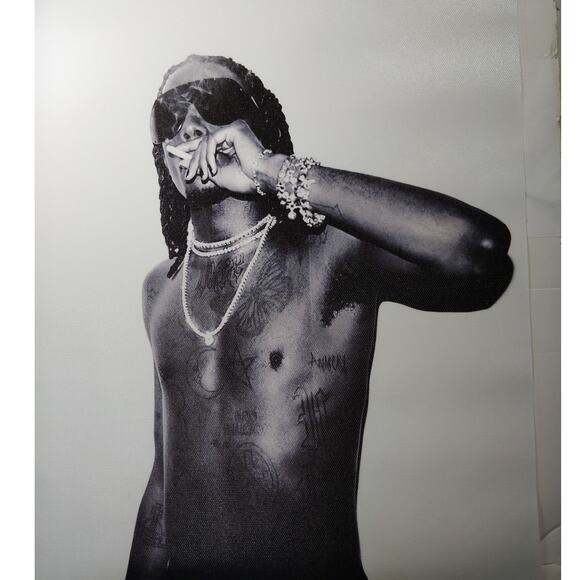 Playboi Carti Album Cover Canvas Print, Hip Hop Rap, Black/White 12x16" Unframed - Picture 3 of 4